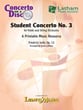 Student Concerto #3 in G minor, Op. 12 for Violin and String Orchestra Orchestra sheet music cover